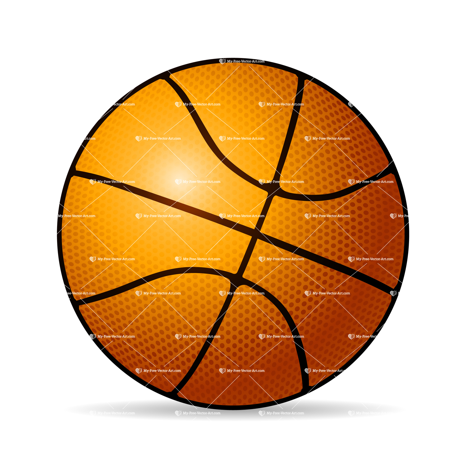basketball vector illustration of